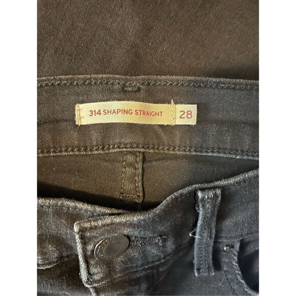 Levi’s Black The Shaping Straight Leg Jeans - Picture 3 of 4